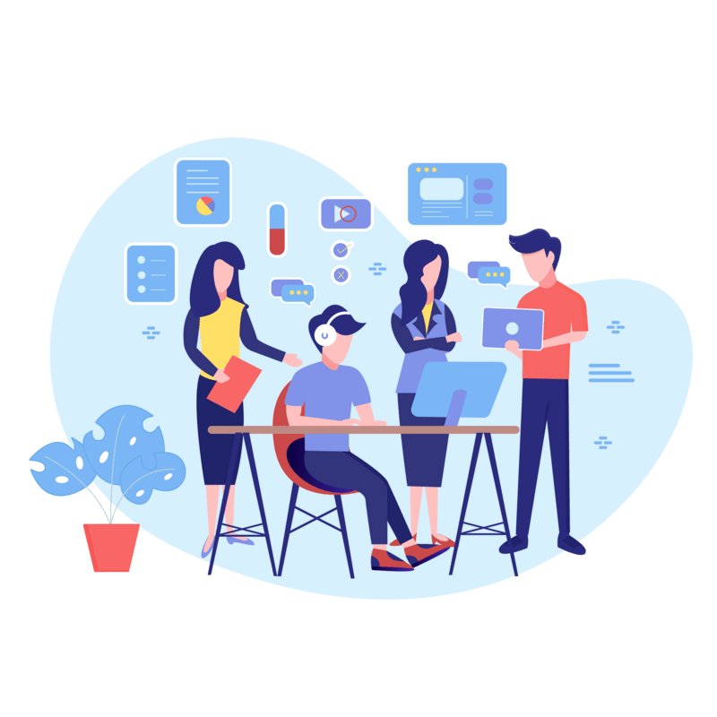 Team Meeting Illustration